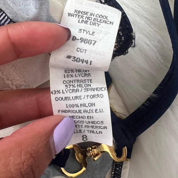 La Blanca vintage one piece swimsuit polka dot size 8 - Picture 11 of 11